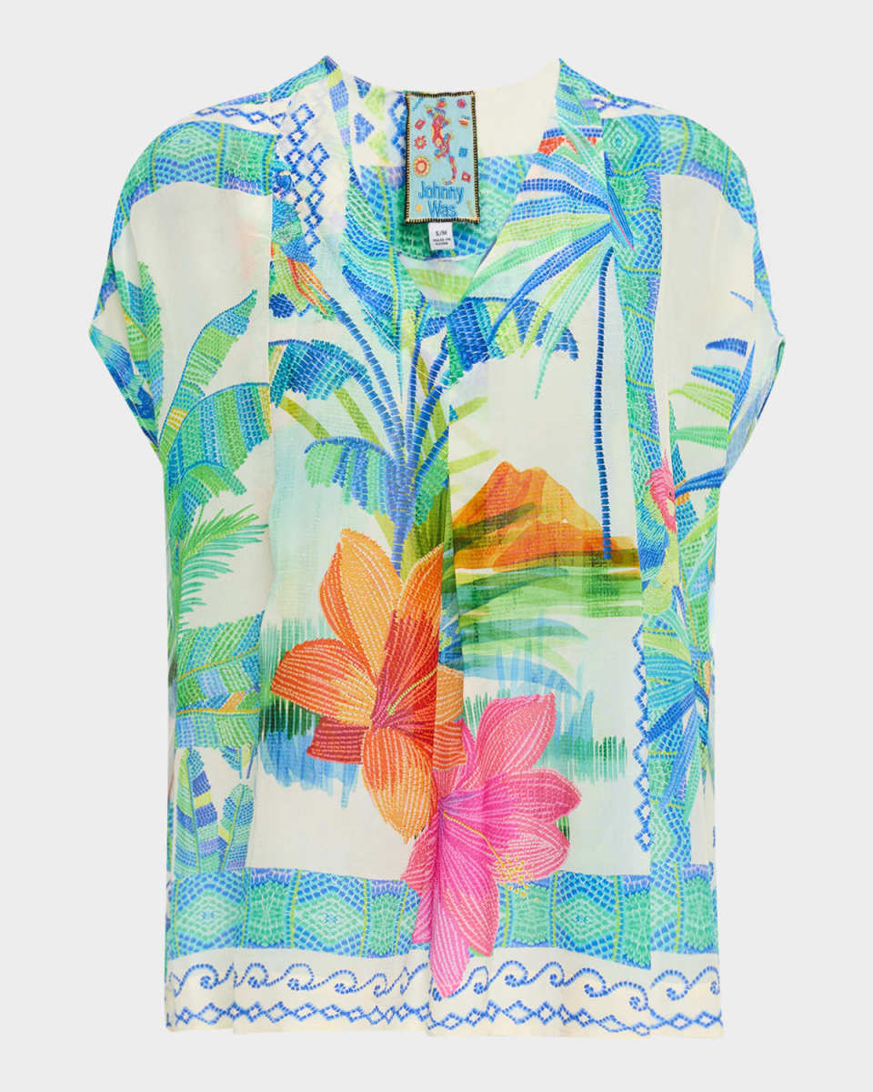 Hana Embroidered Georgette Tunic